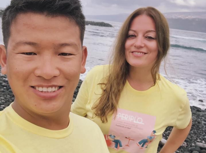 Xiana Siccardi y Lakpa Nuru Sherpa en el Festival Periplo&nbsp;2021